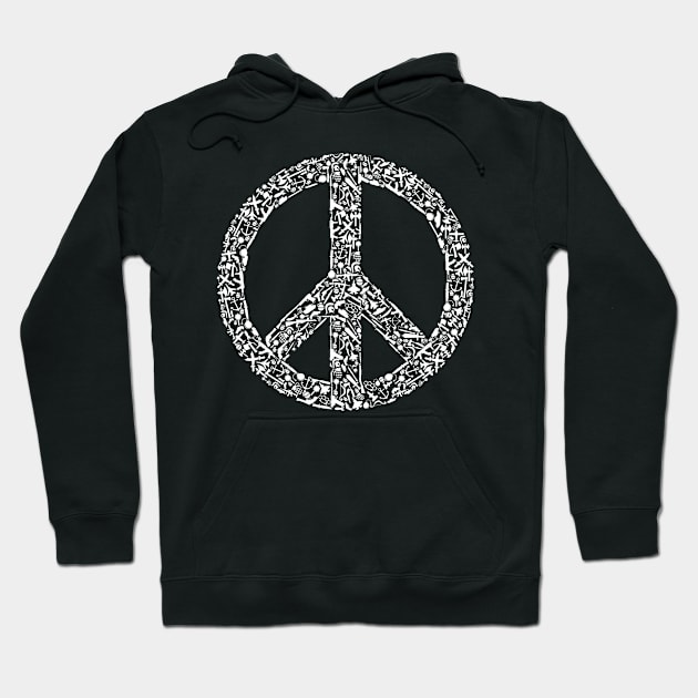 War and Peace Hoodie by Art-Man